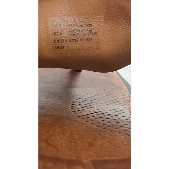 FitFlop Black/Brown Leather Banda Il Thong Slip On Low Wedge Comfort Sandals 6 - Picture 9 of 10